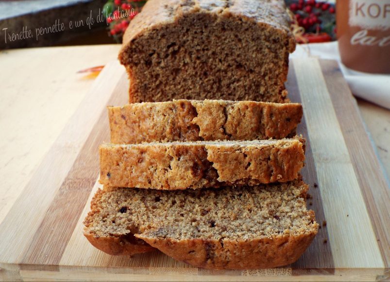 Plumcake morbido panna caffè e biscotto