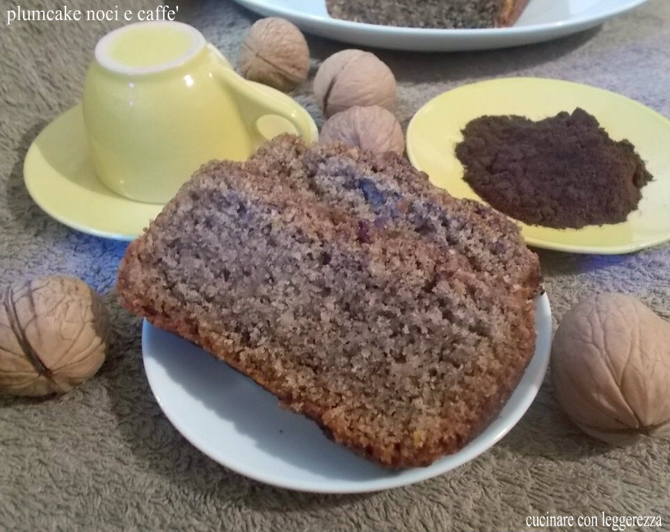 Plumcake noci e caffè