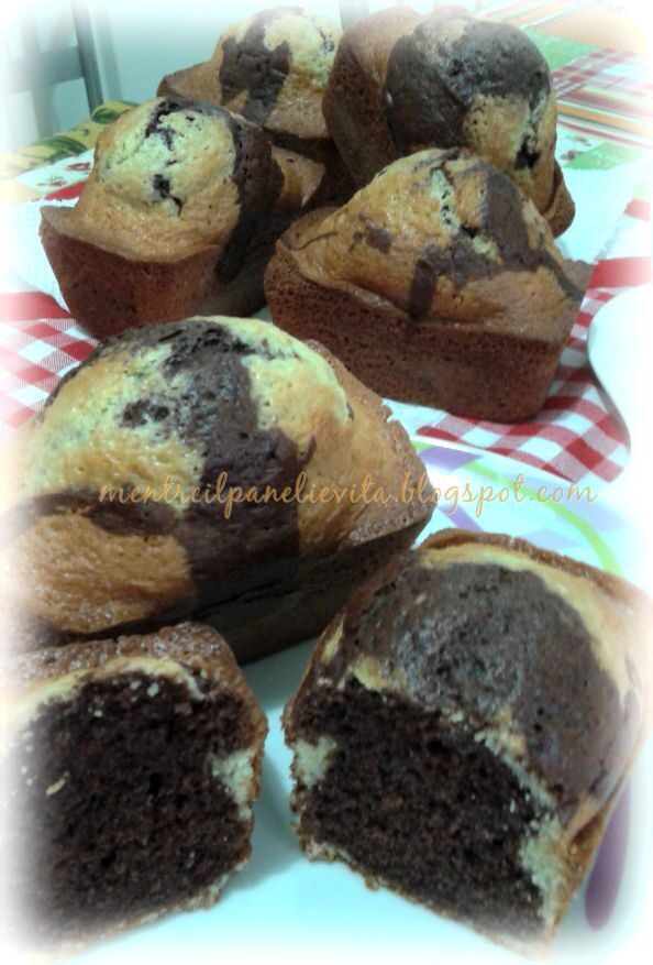 Plumcake panna e cacao