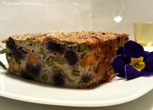 Plumcake salato alle verdure di primavera