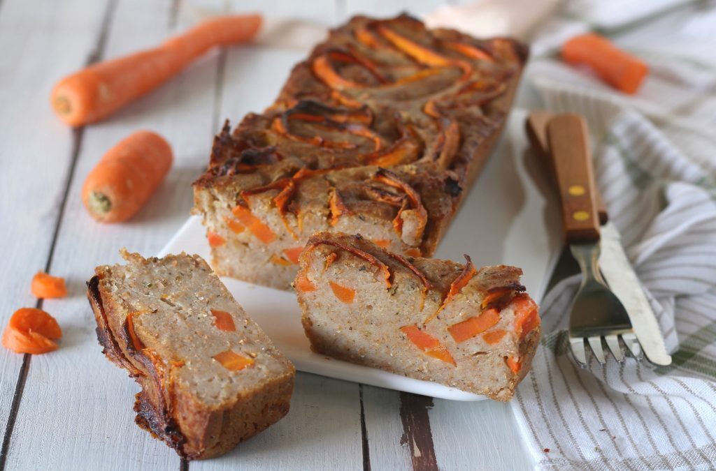 Plumcake salato carote e caprino senza uova