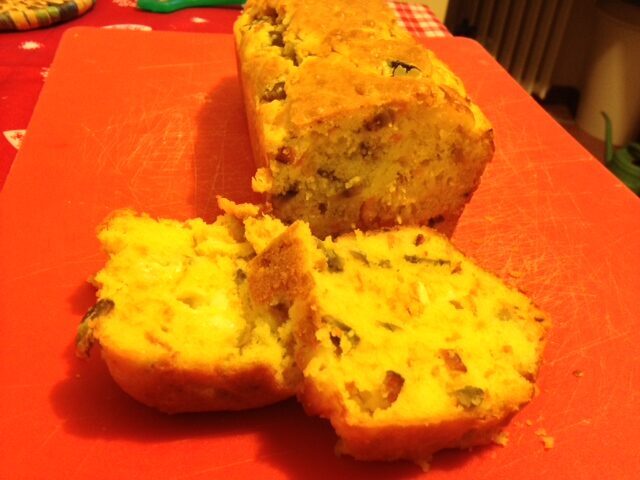 Plumcake salato con funghi e carote