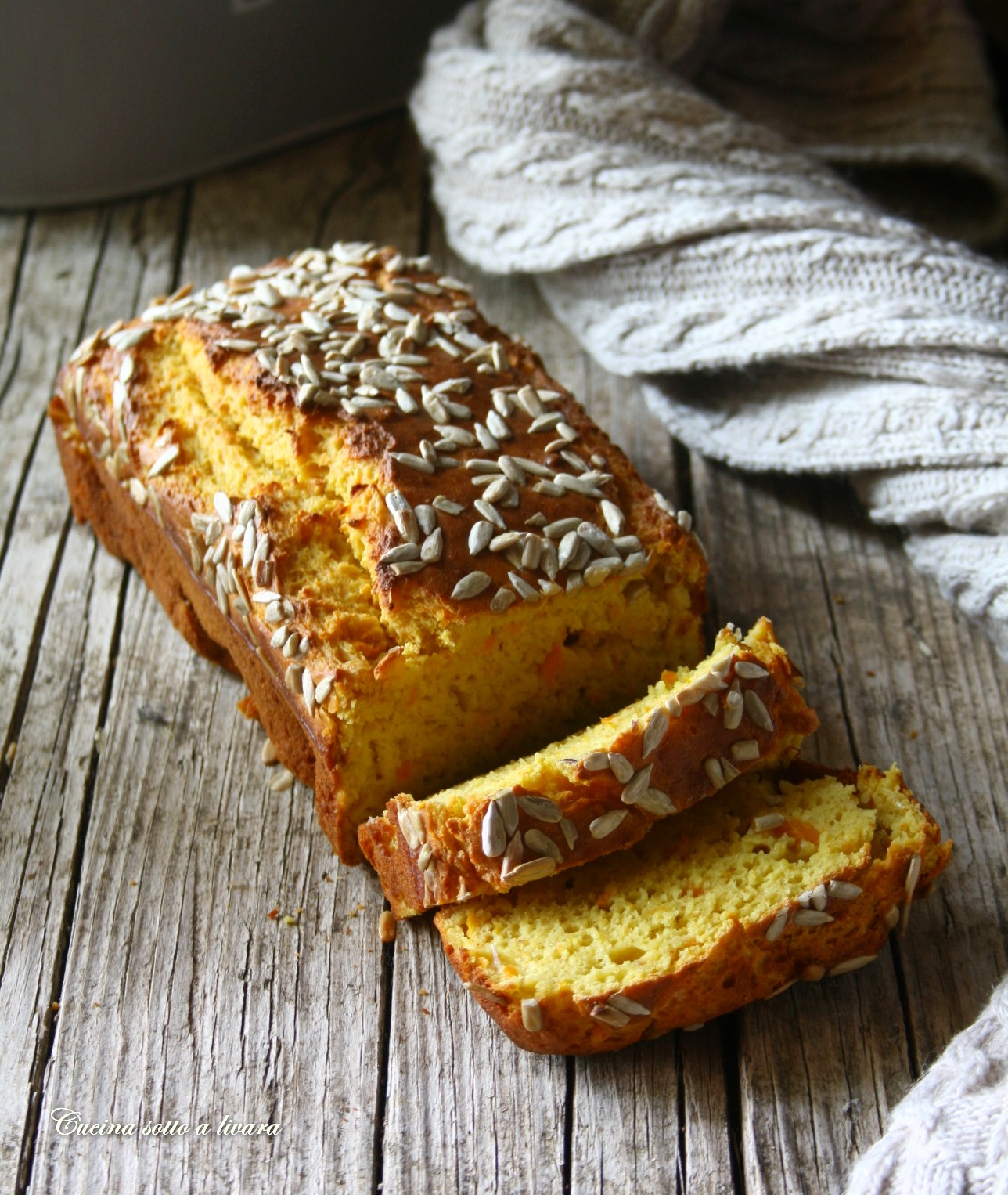 Plumcake salato con zucca