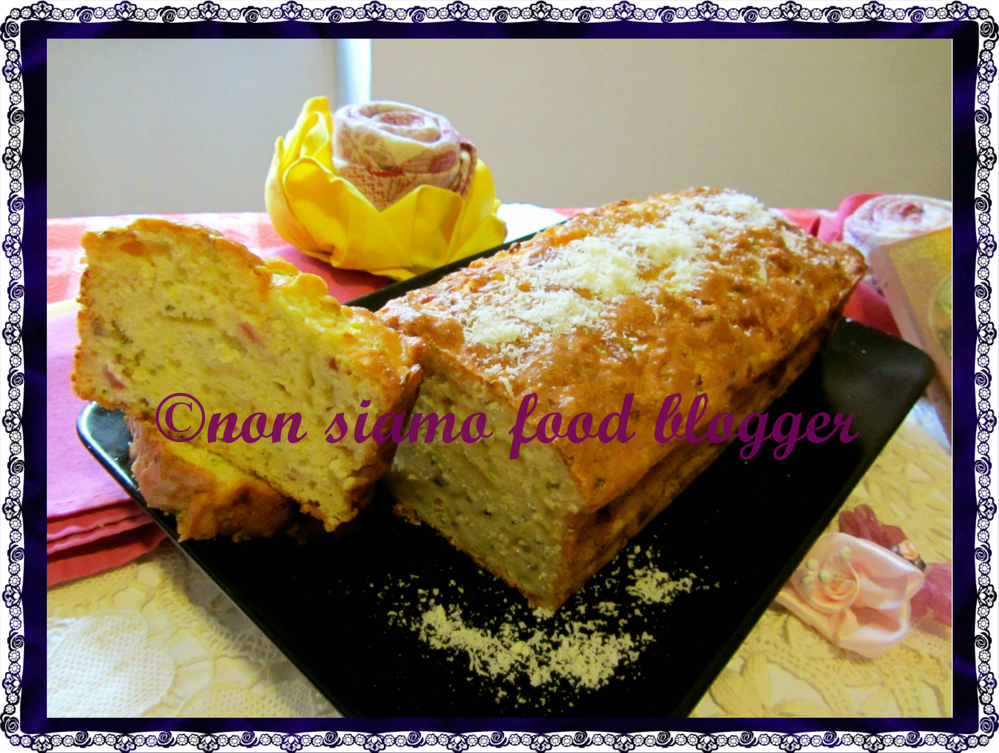 Plumcake salato con zucchine, provola e pancetta
