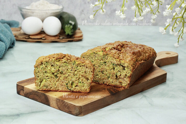 Plumcake salato integrale con zucchine