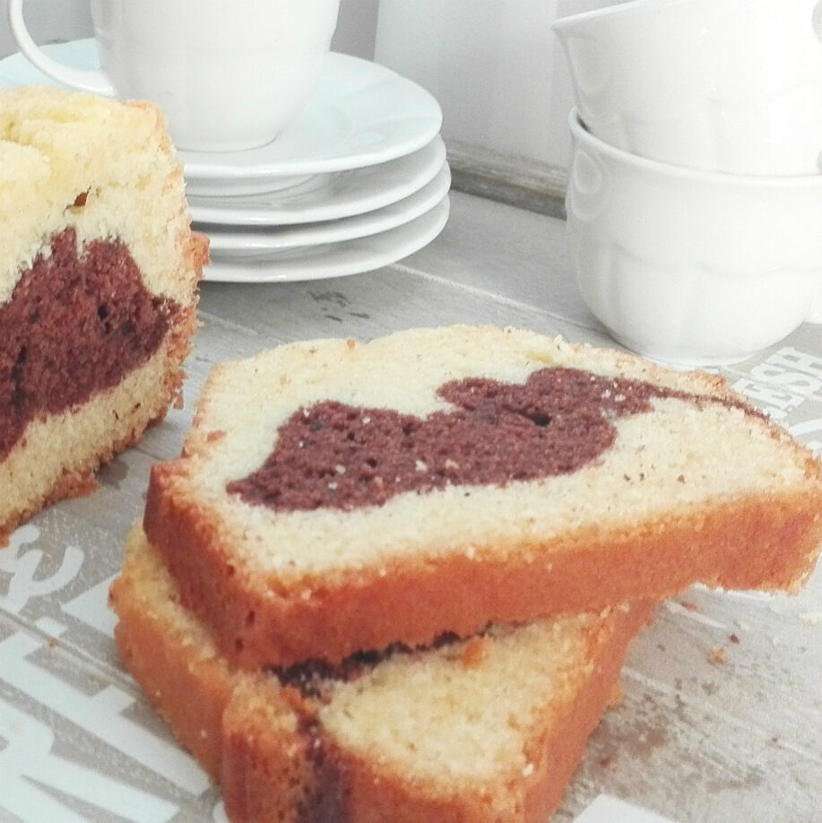 Plumcake variegato al cioccolato