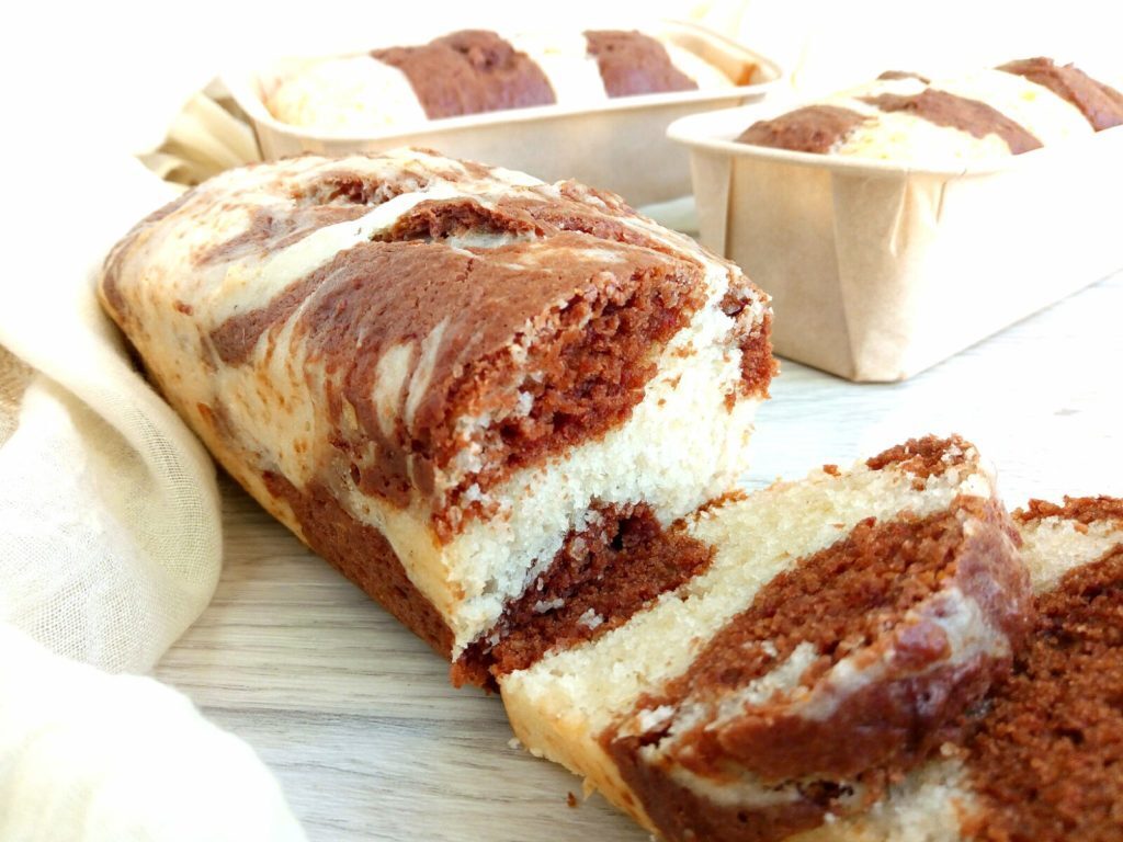 Plumcake variegato alla ricotta