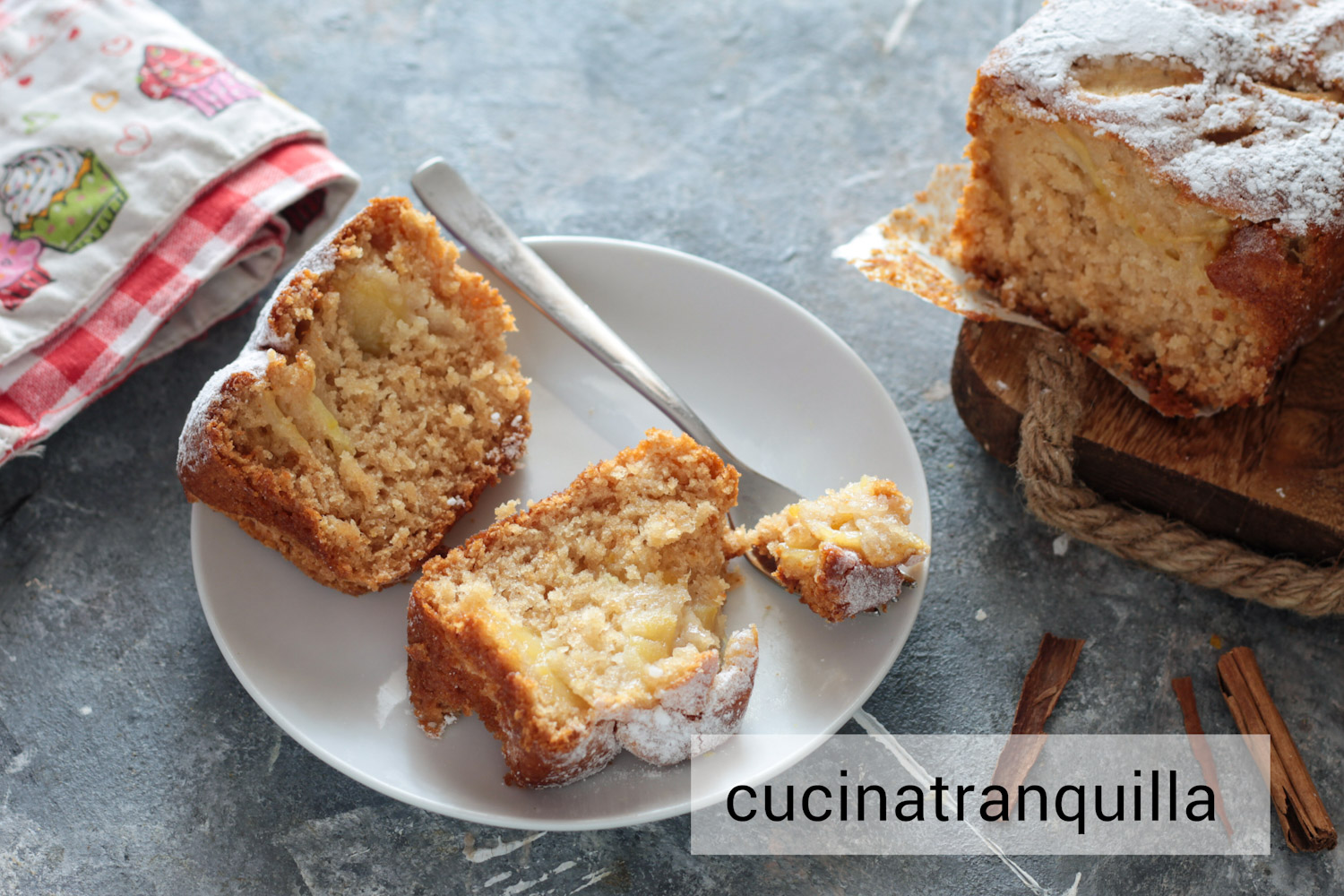 Plumcake vegano con succo alla mela