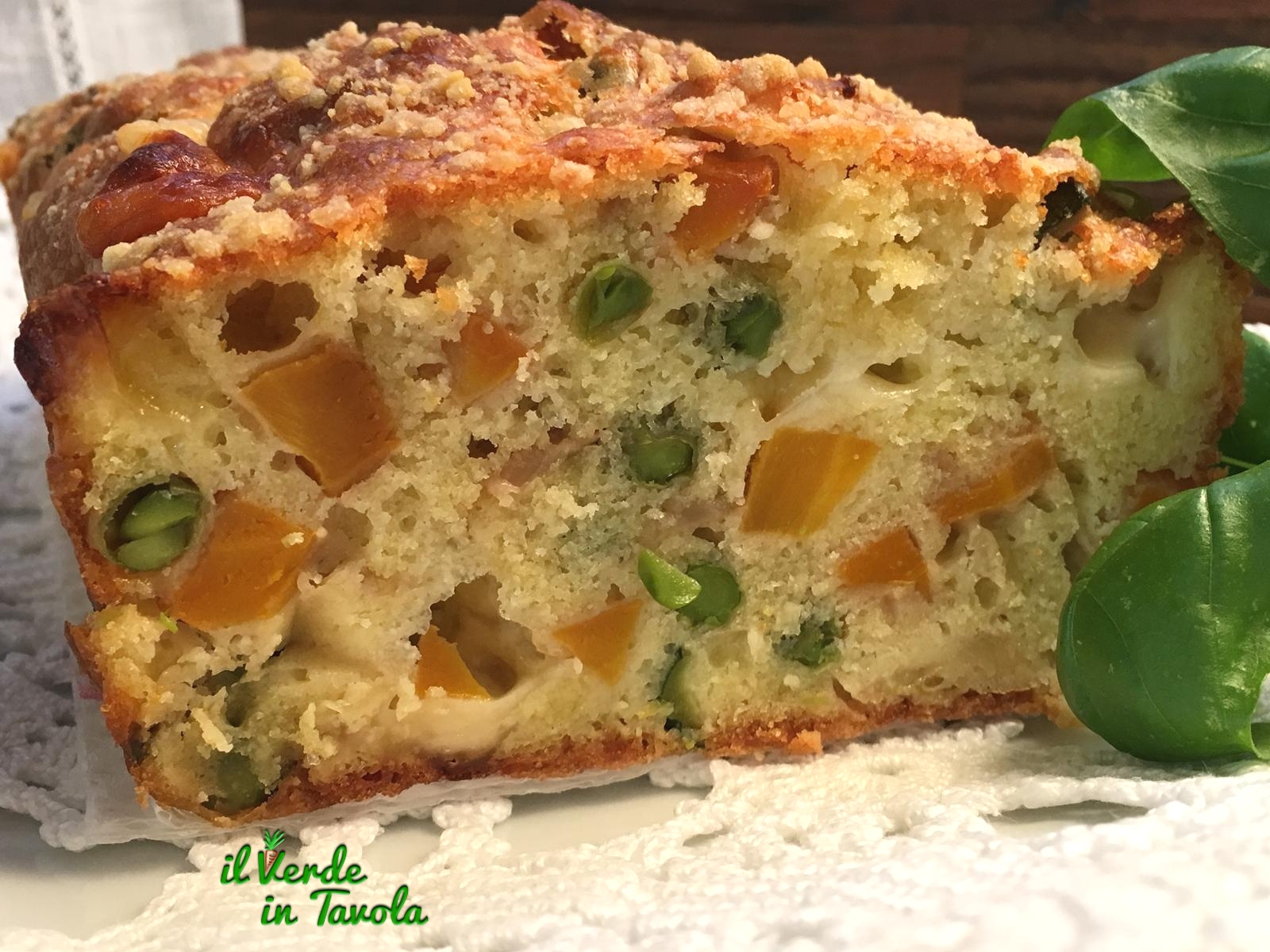 Plumcake verdure e provolone
