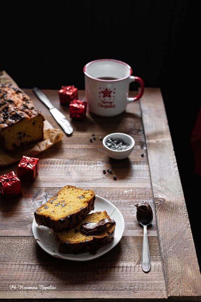 Plumcake zucca e gocce di cioccolato