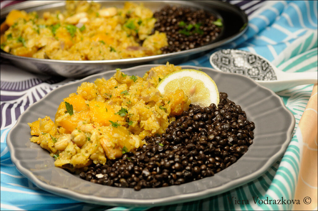 Poha indiano con la zucca senza glutine