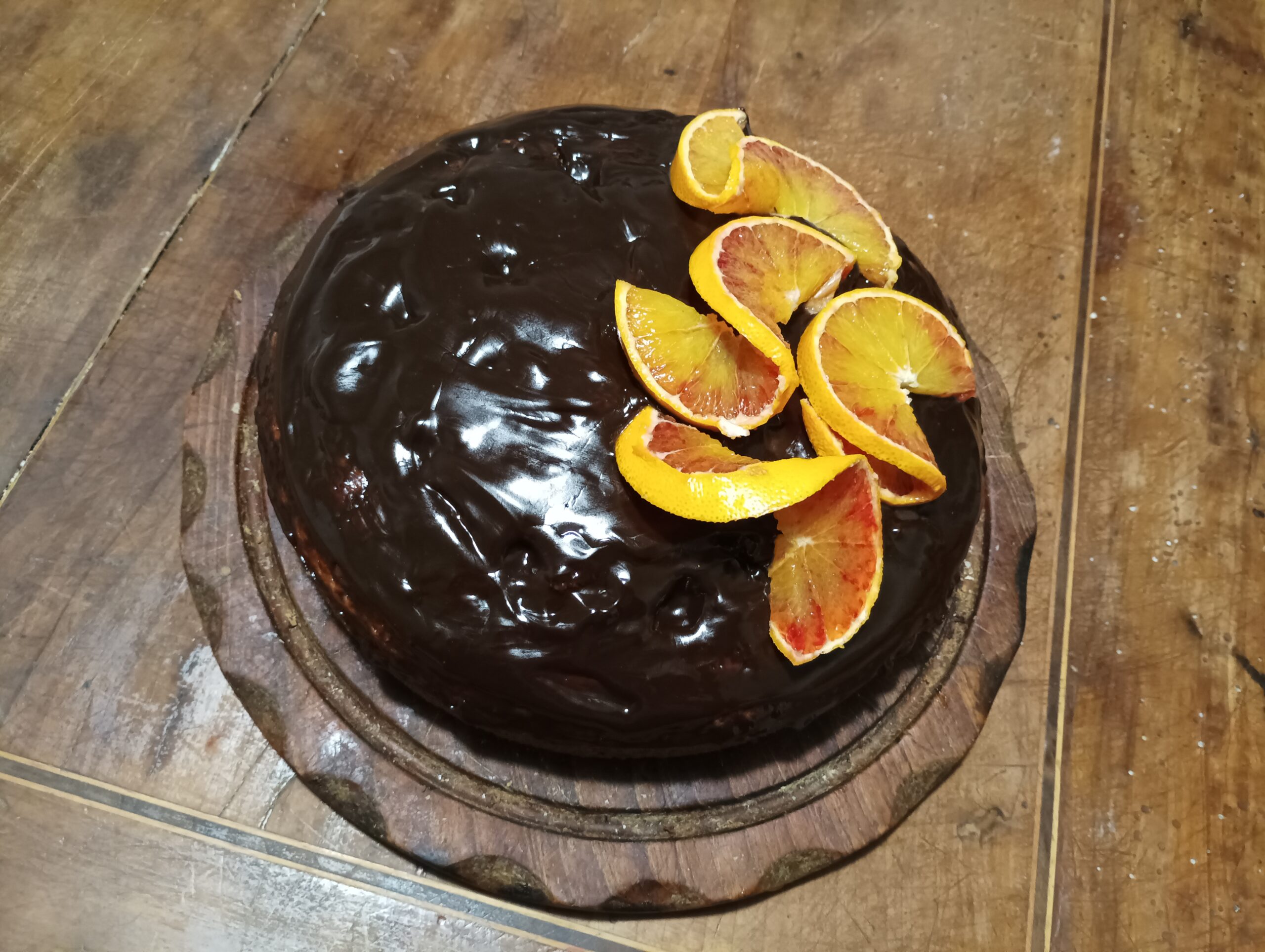 Poke cake all’arancia e cioccolato