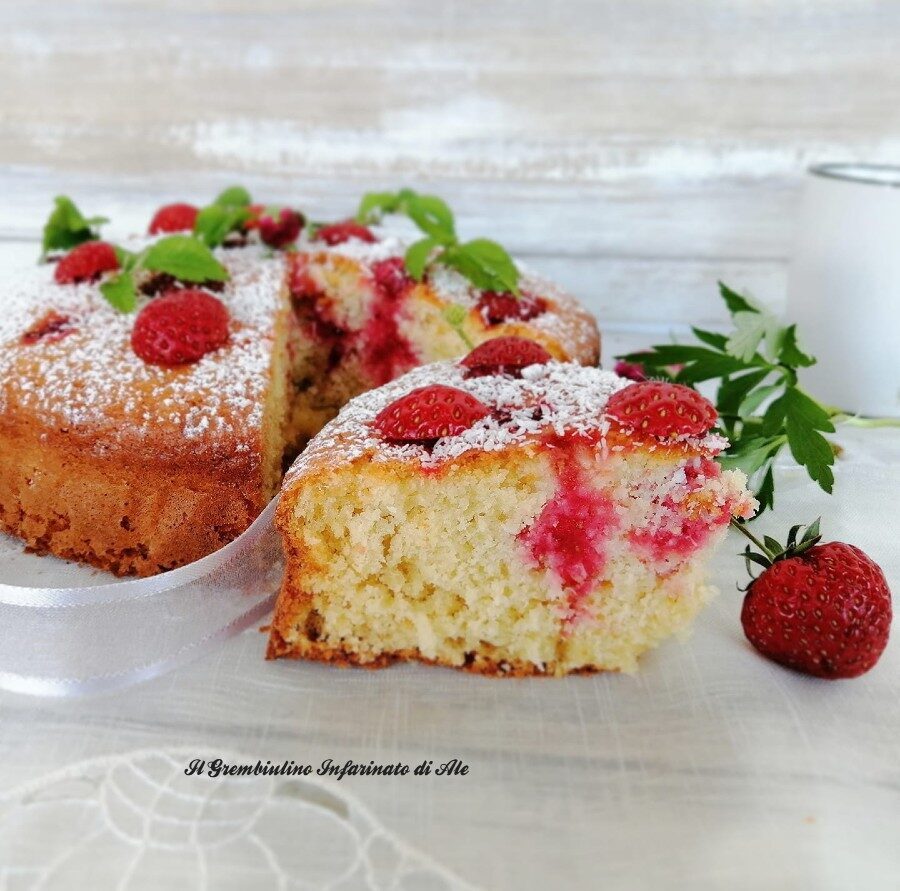 Poke cake alle fragole