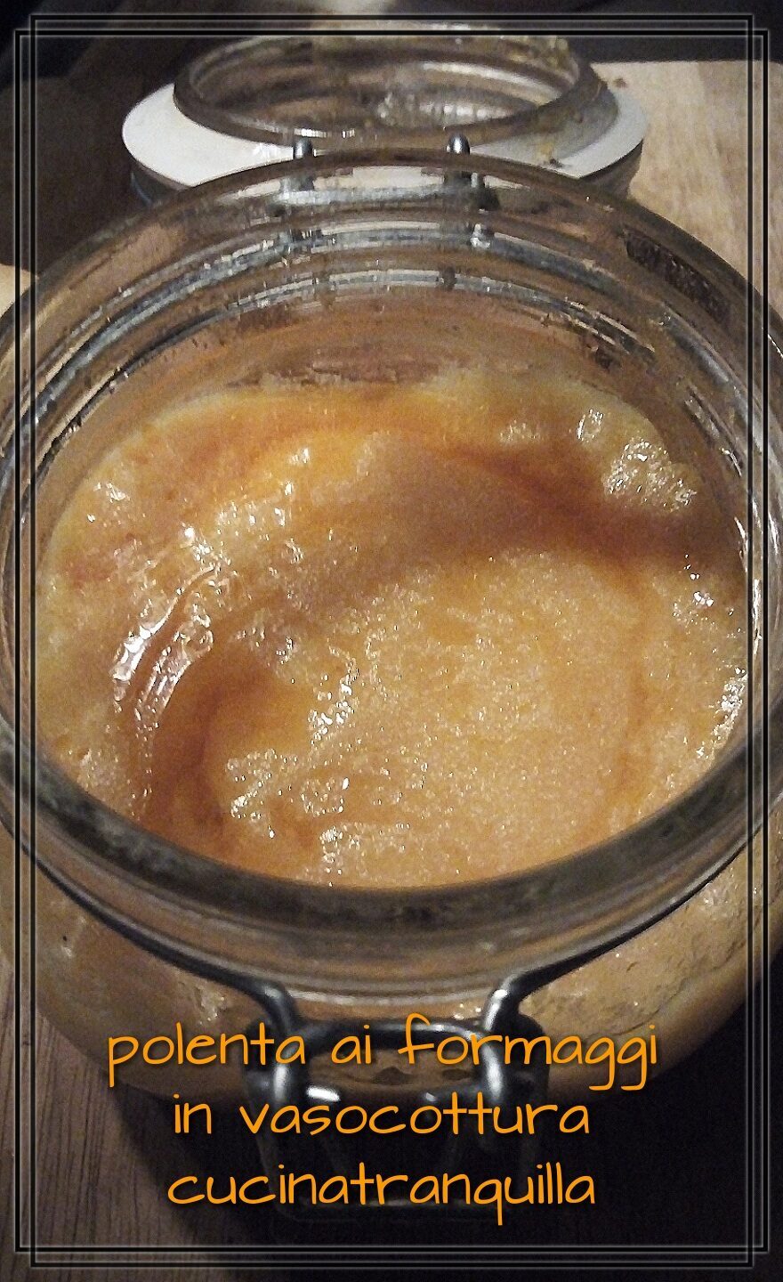 Polenta ai formaggi in vasocottura