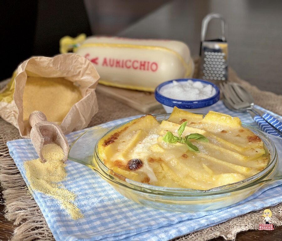 Polenta al forno con formaggio
