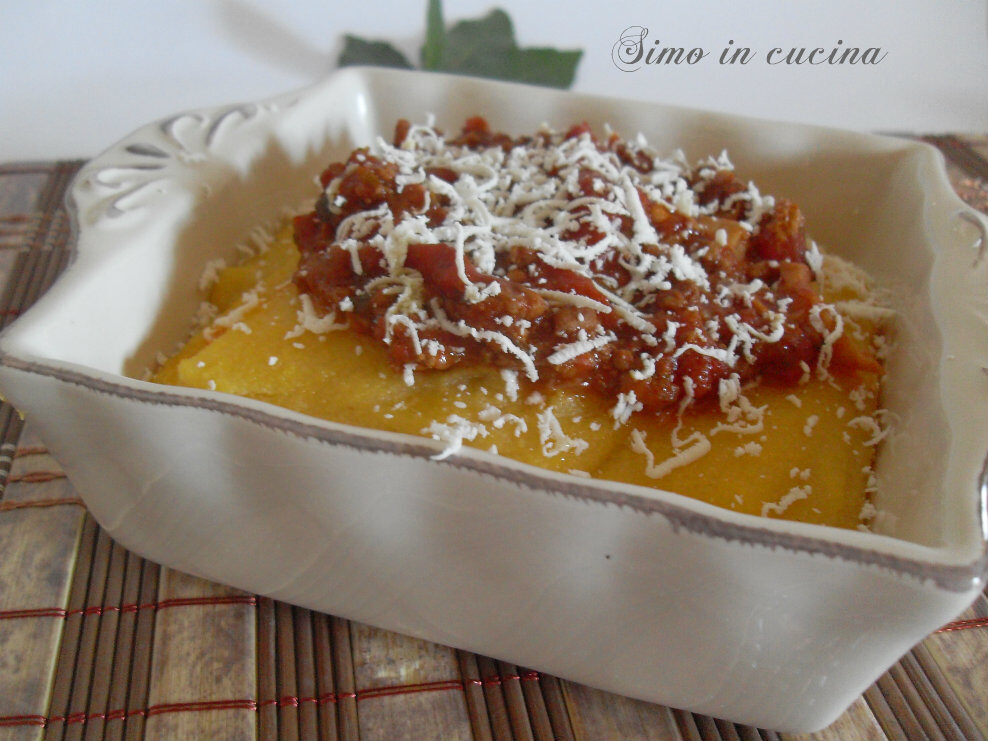 Polenta al ragù di carne