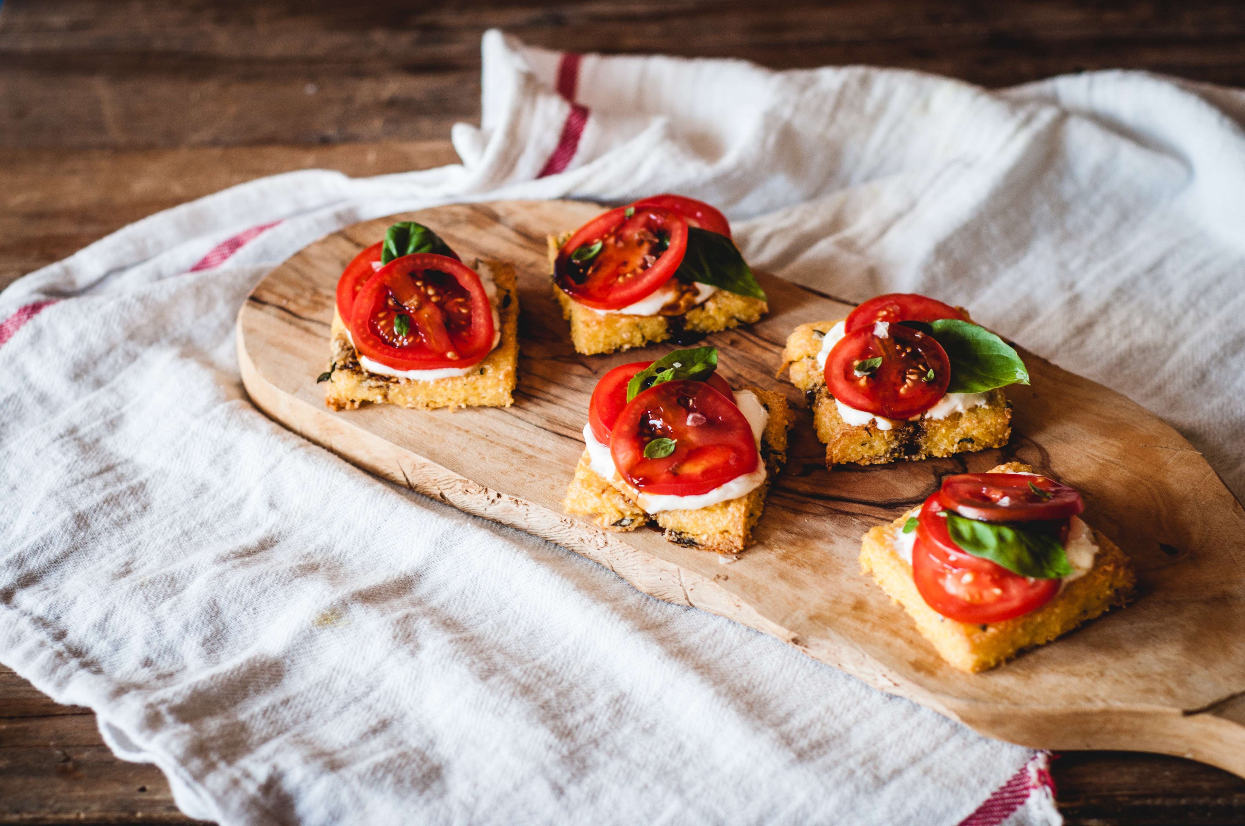 Polenta bruschetta