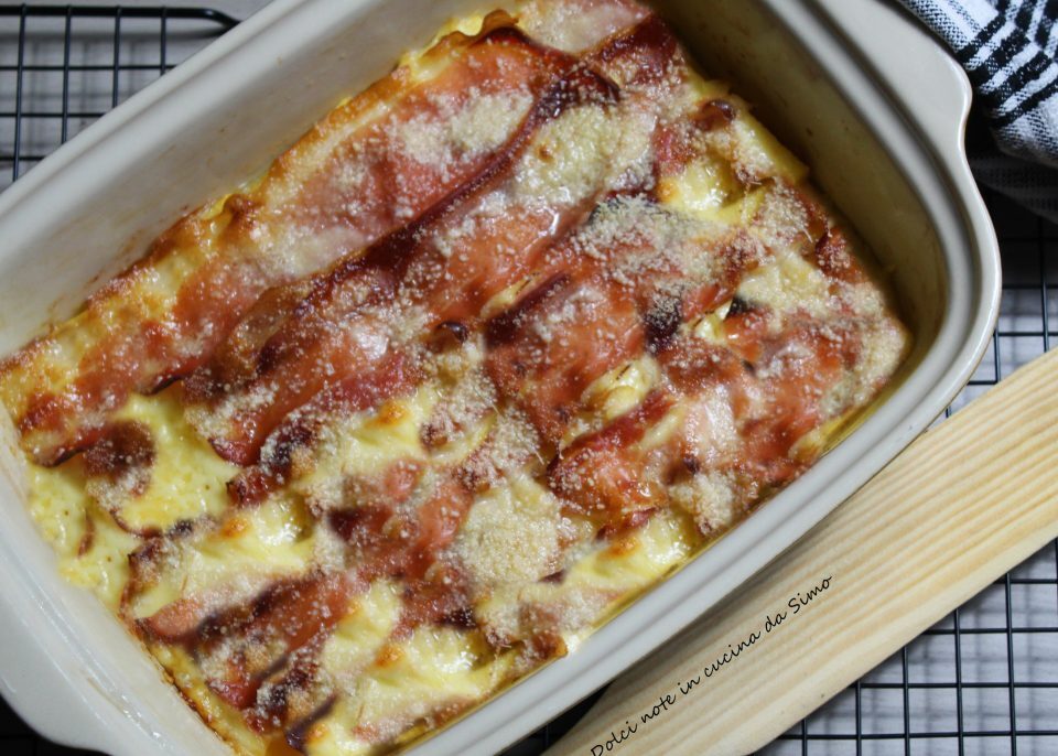Polenta farcita con speck e formaggio