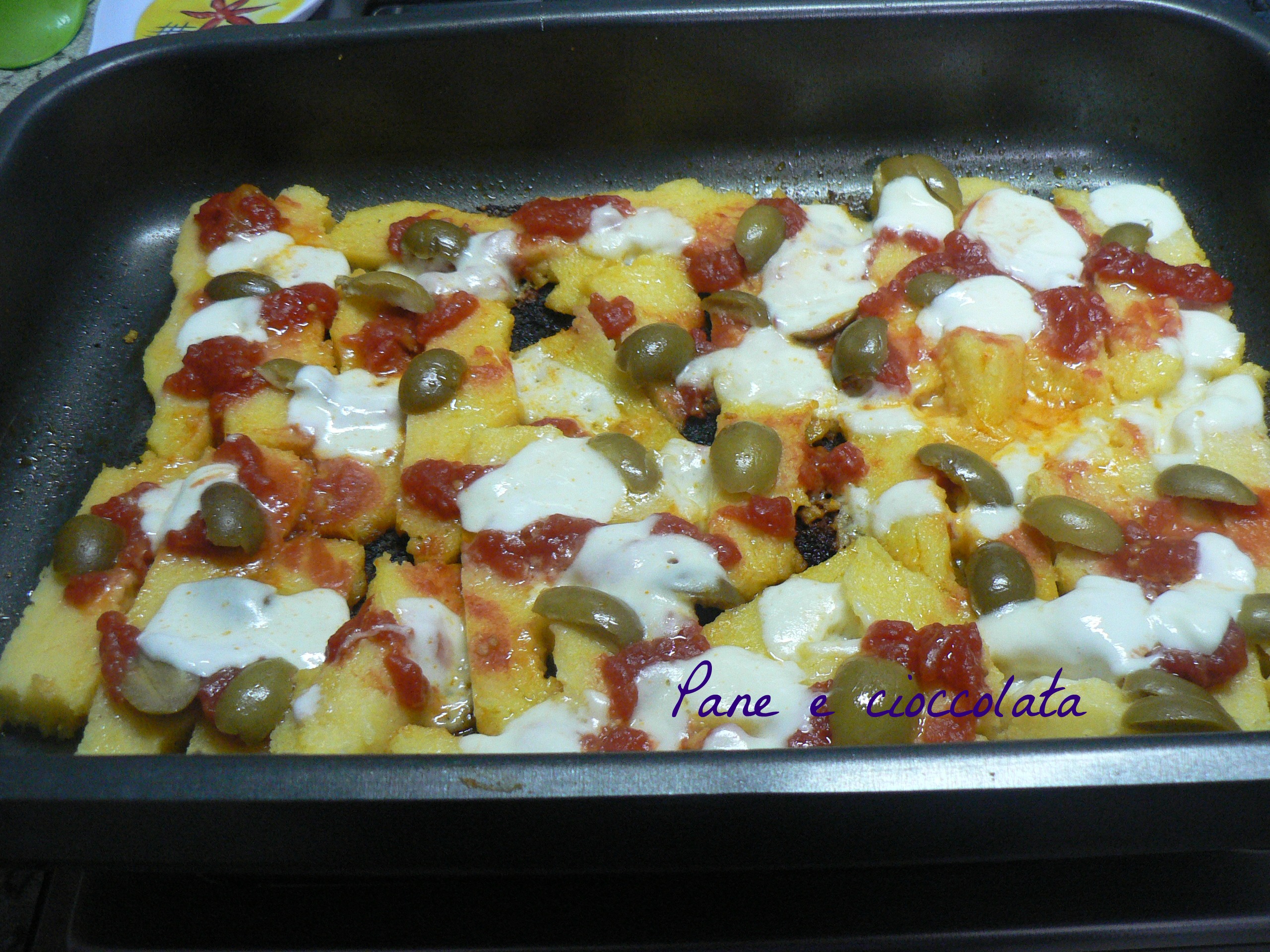 Polenta pizza