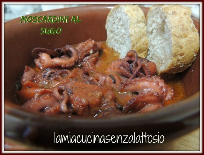 Polipetti affogati – moscardini al sugo