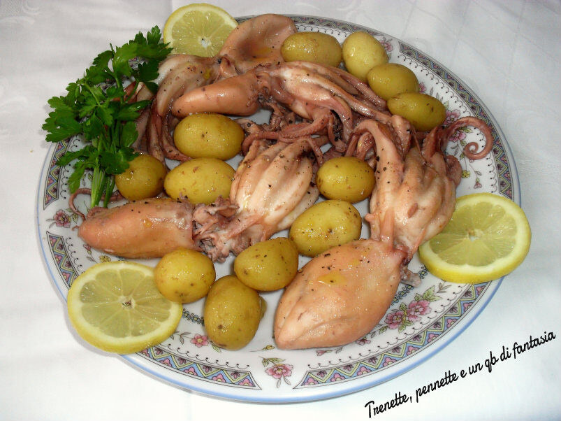 Polipi affogati con patate novelle…. piatto veloce