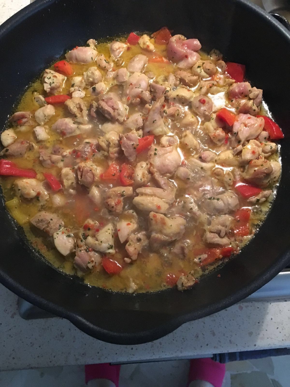 Pollo ai peperoni