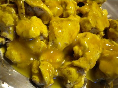 Pollo al curry al microonde