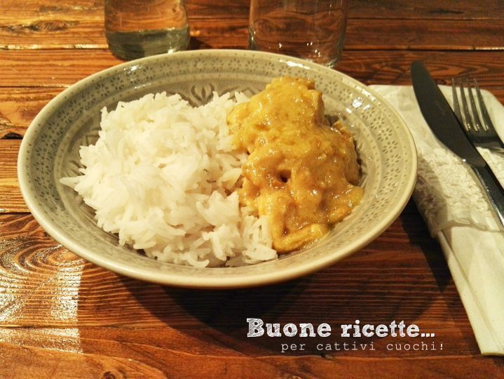 Pollo al curry con riso basmati