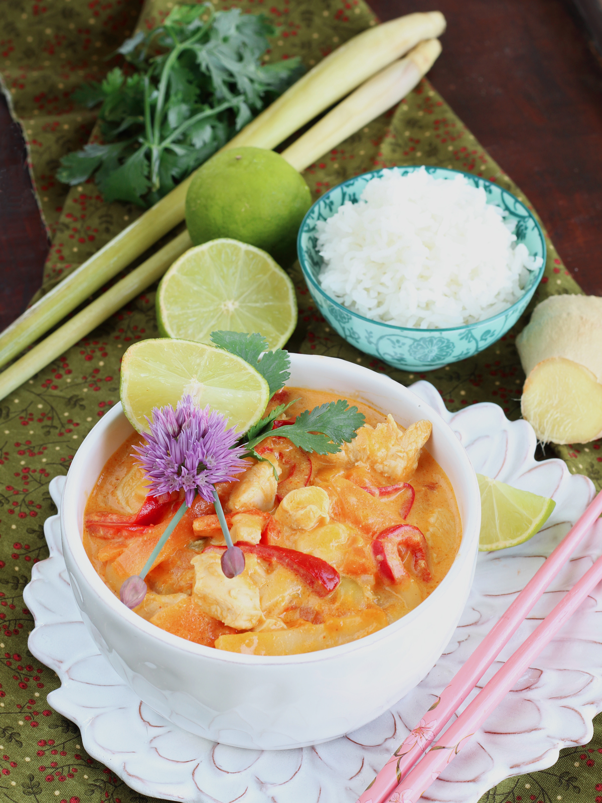 Pollo al curry rosso thai (alla “come mi pare a me”)