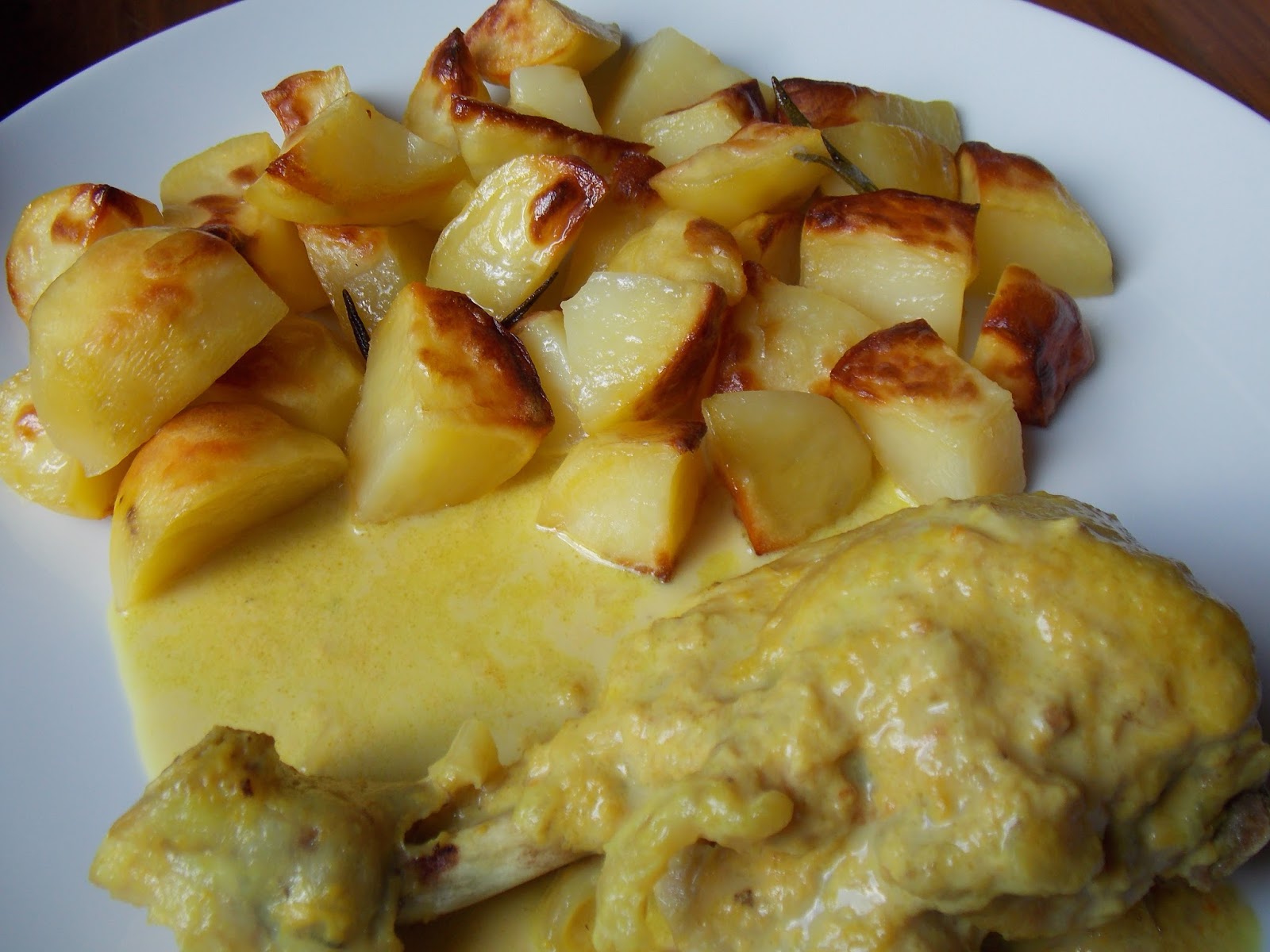 Pollo al latte e curcuma