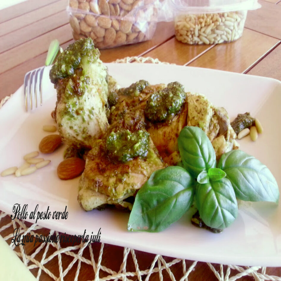 Pollo al pesto verde