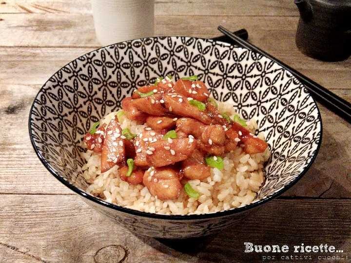 Pollo al sesamo