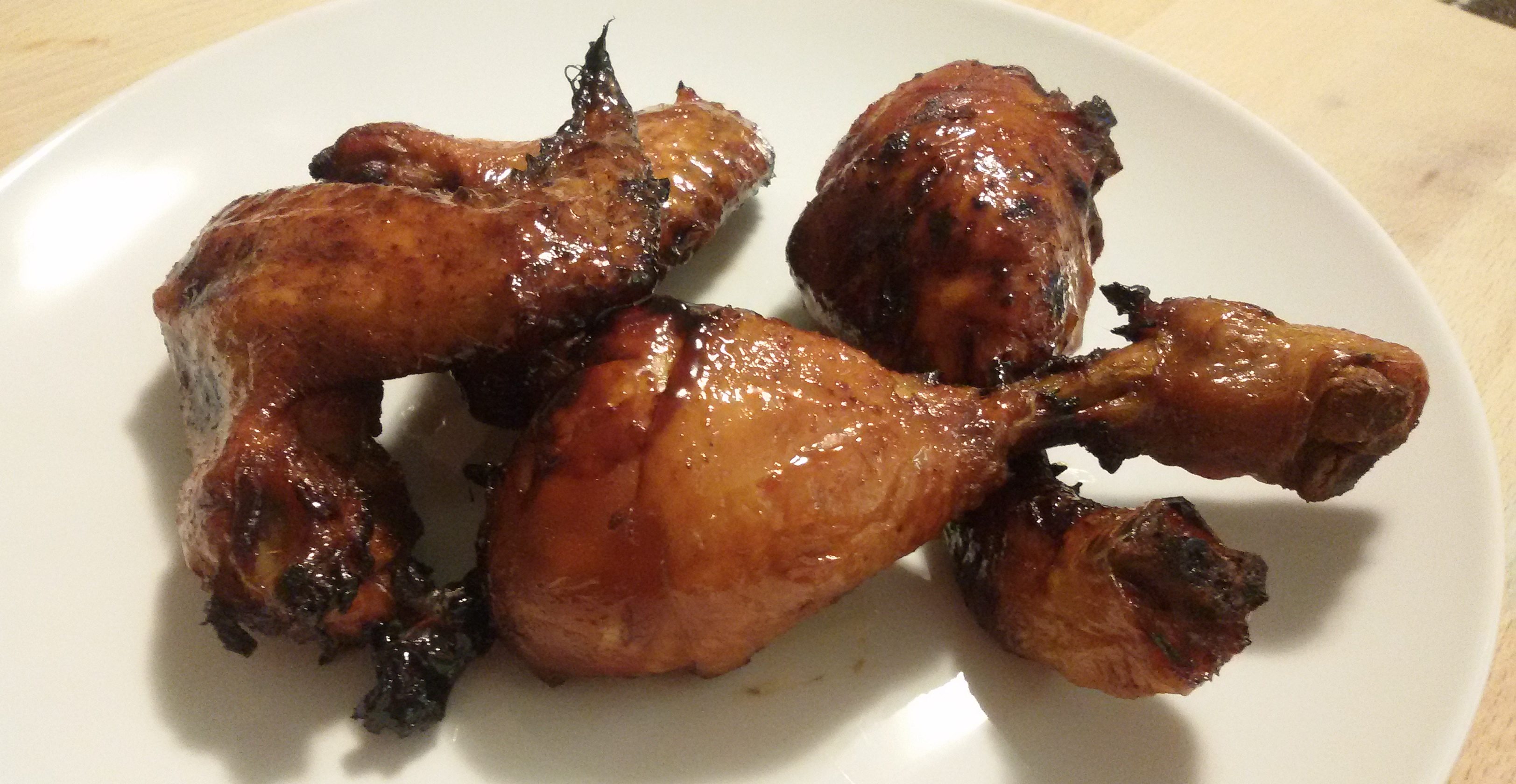 Pollo alla birra guinnes glassato al miele