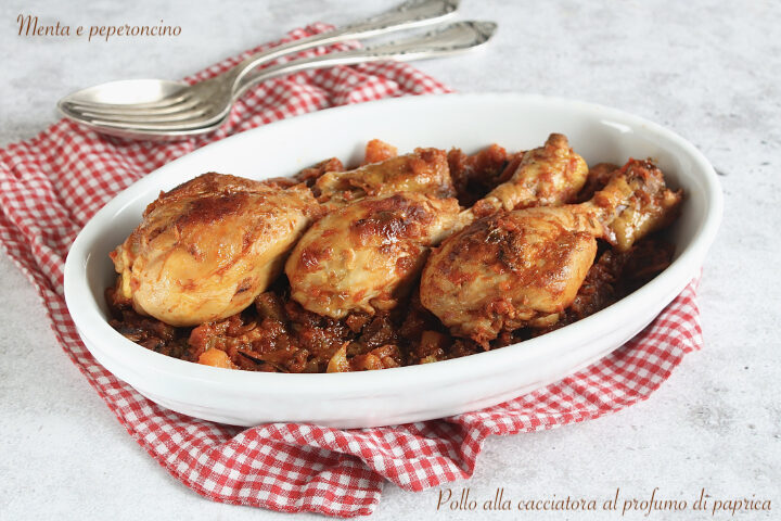 Pollo alla cacciatora al profumo di paprica