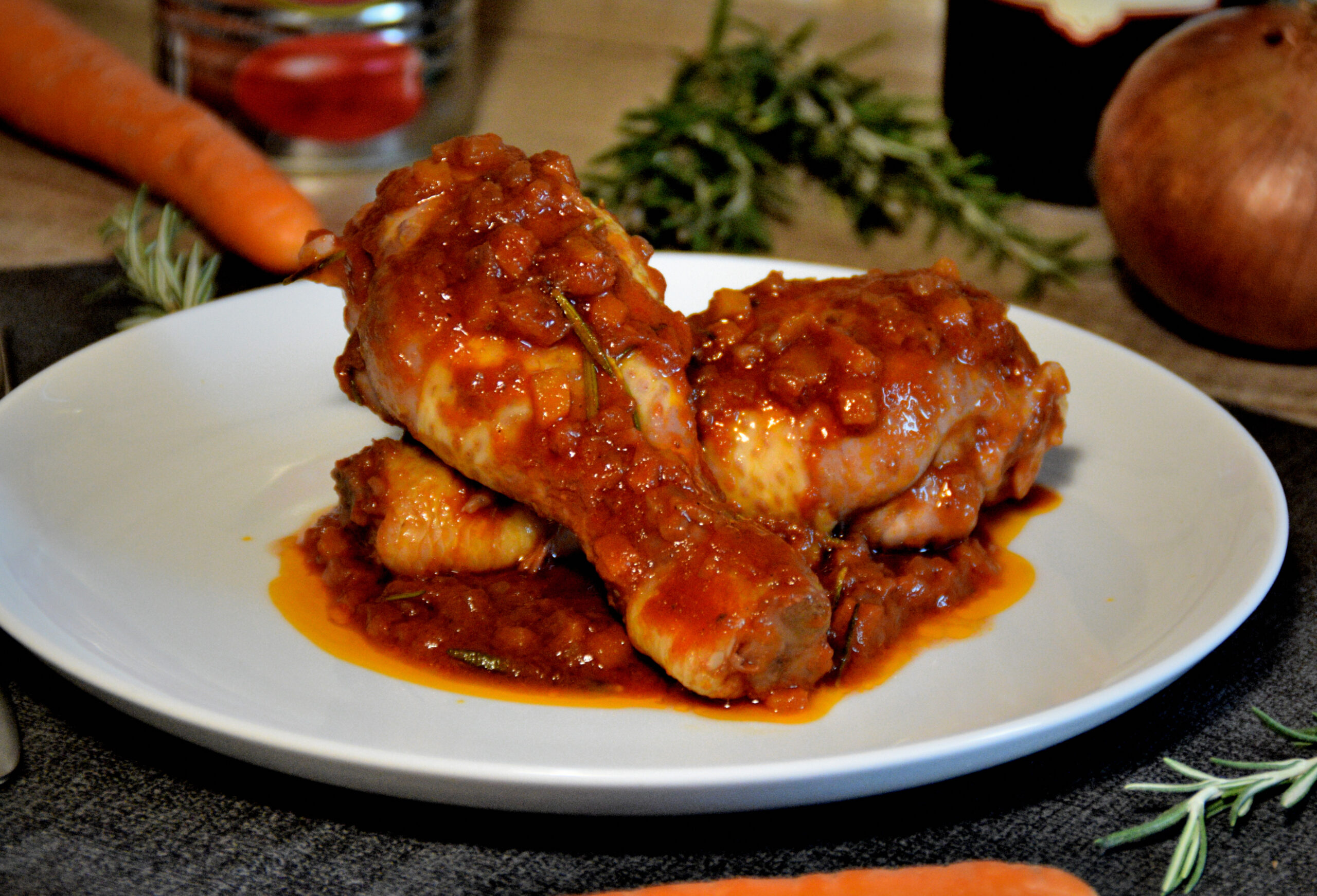 Pollo alla cacciatora fatto in casa pronto in 40 minuti. squisito