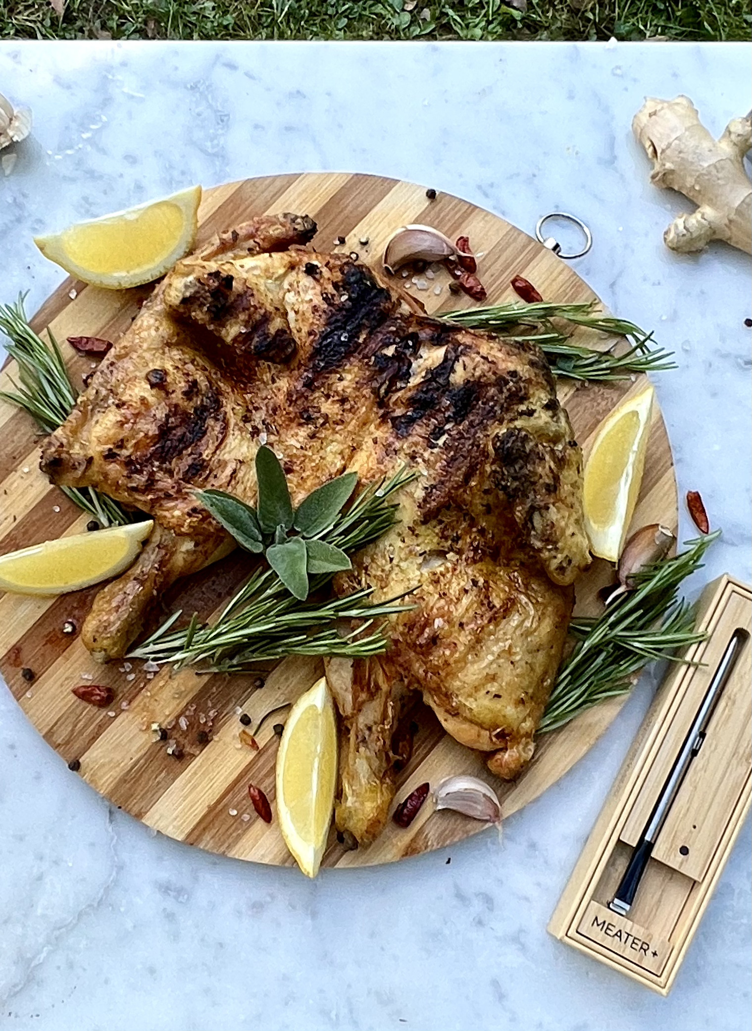 Pollo alla diavola cotto al barbecue