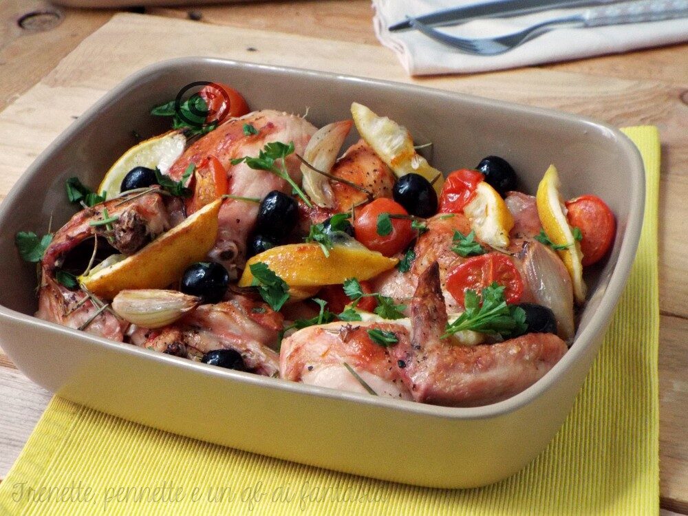 Pollo alle olive limone e ciliegino