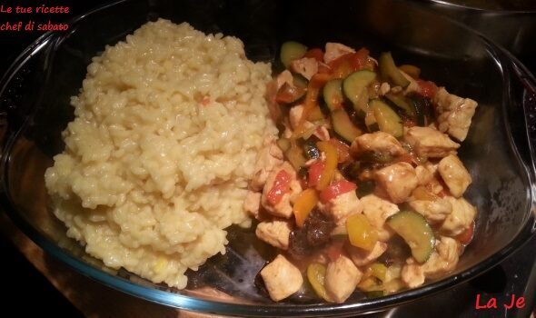 Pollo alle verdure ai sapori d?oriente