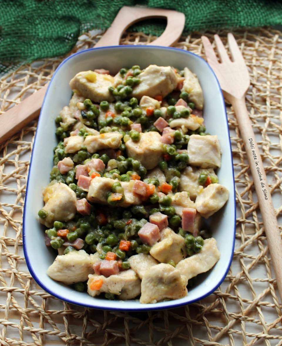 Pollo alle verdure e prosciutto