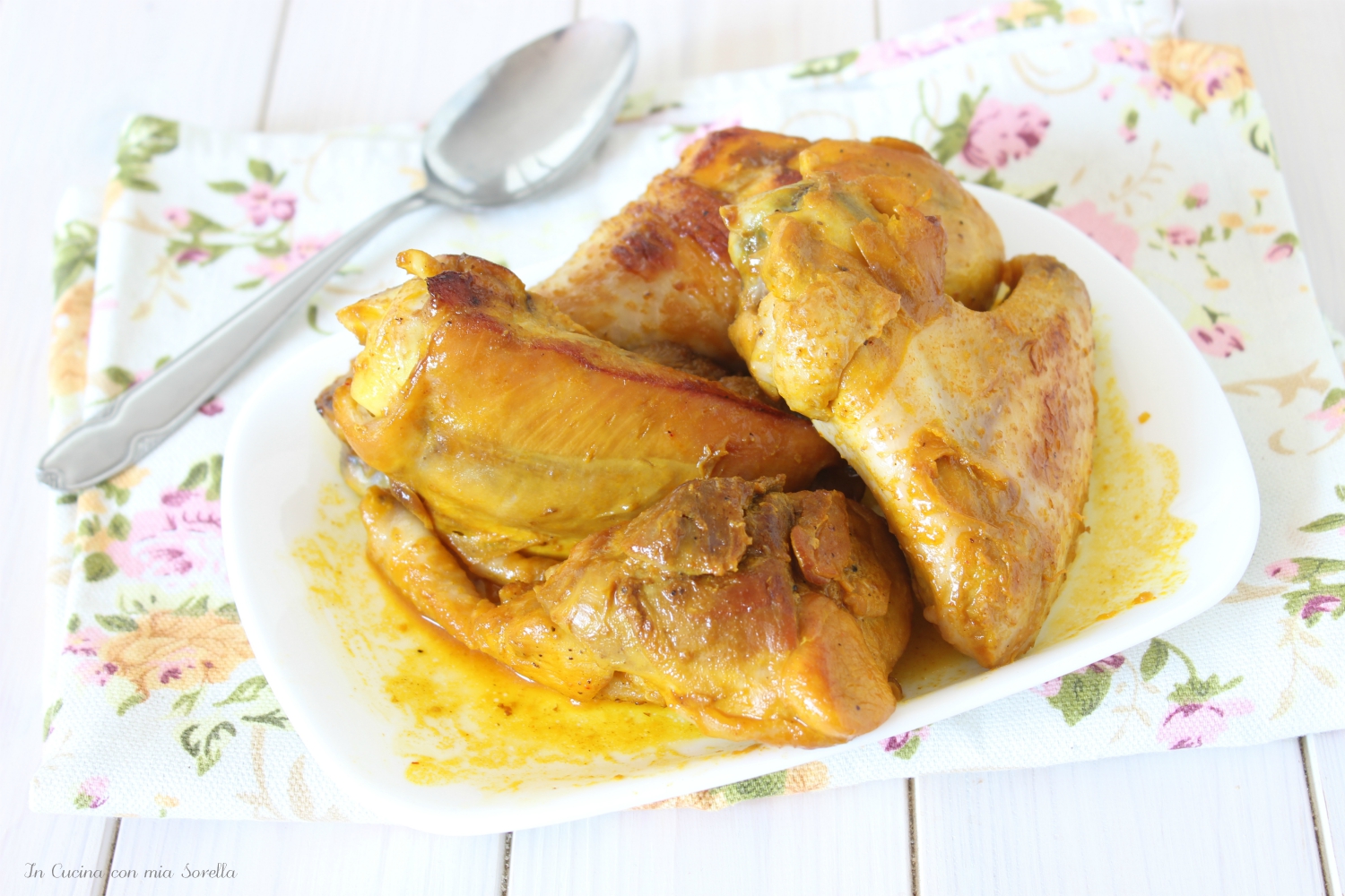 Pollo allo zafferano senza panna