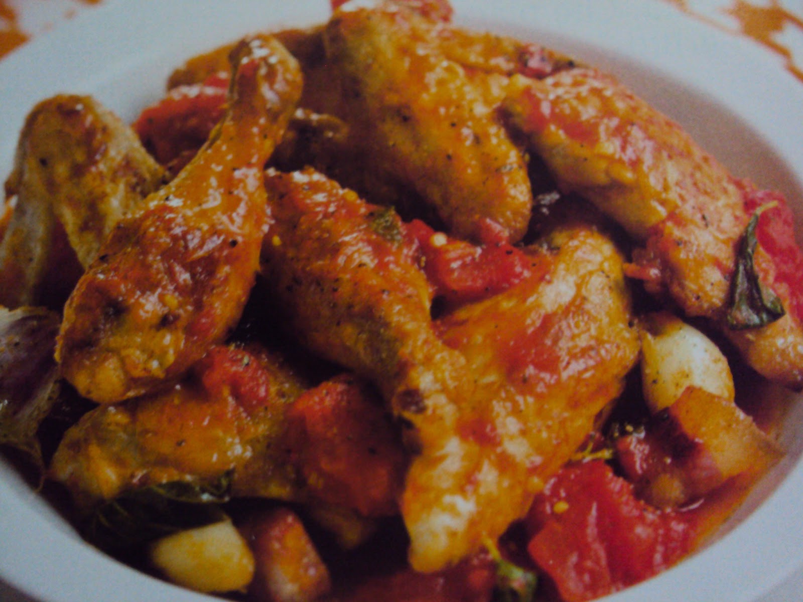 Pollo aromatizzato al guanciale