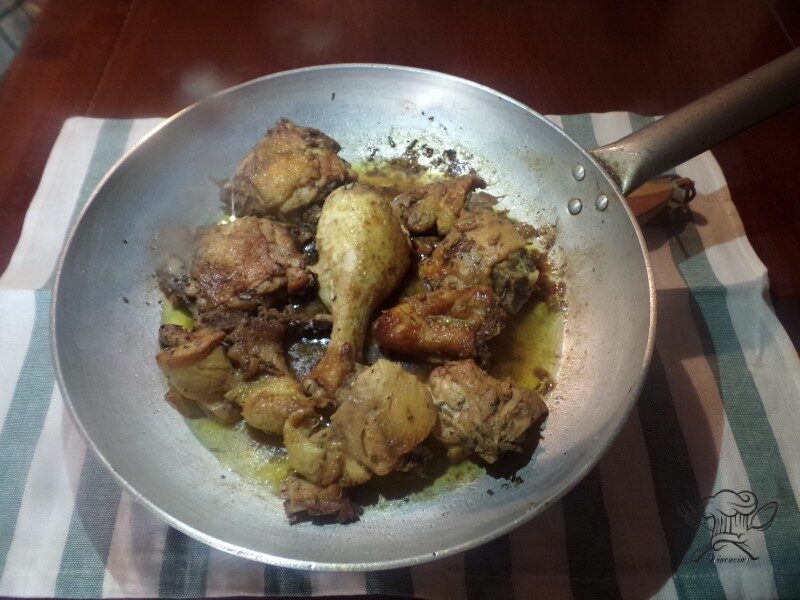 Pollo arrosto in padella