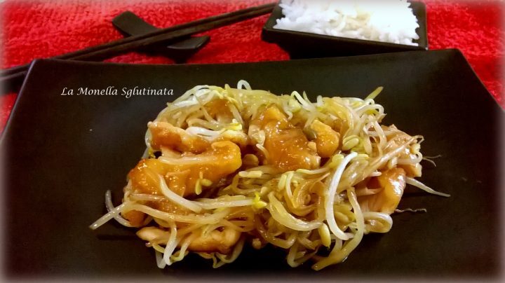Pollo con germogli di soia senza glutine