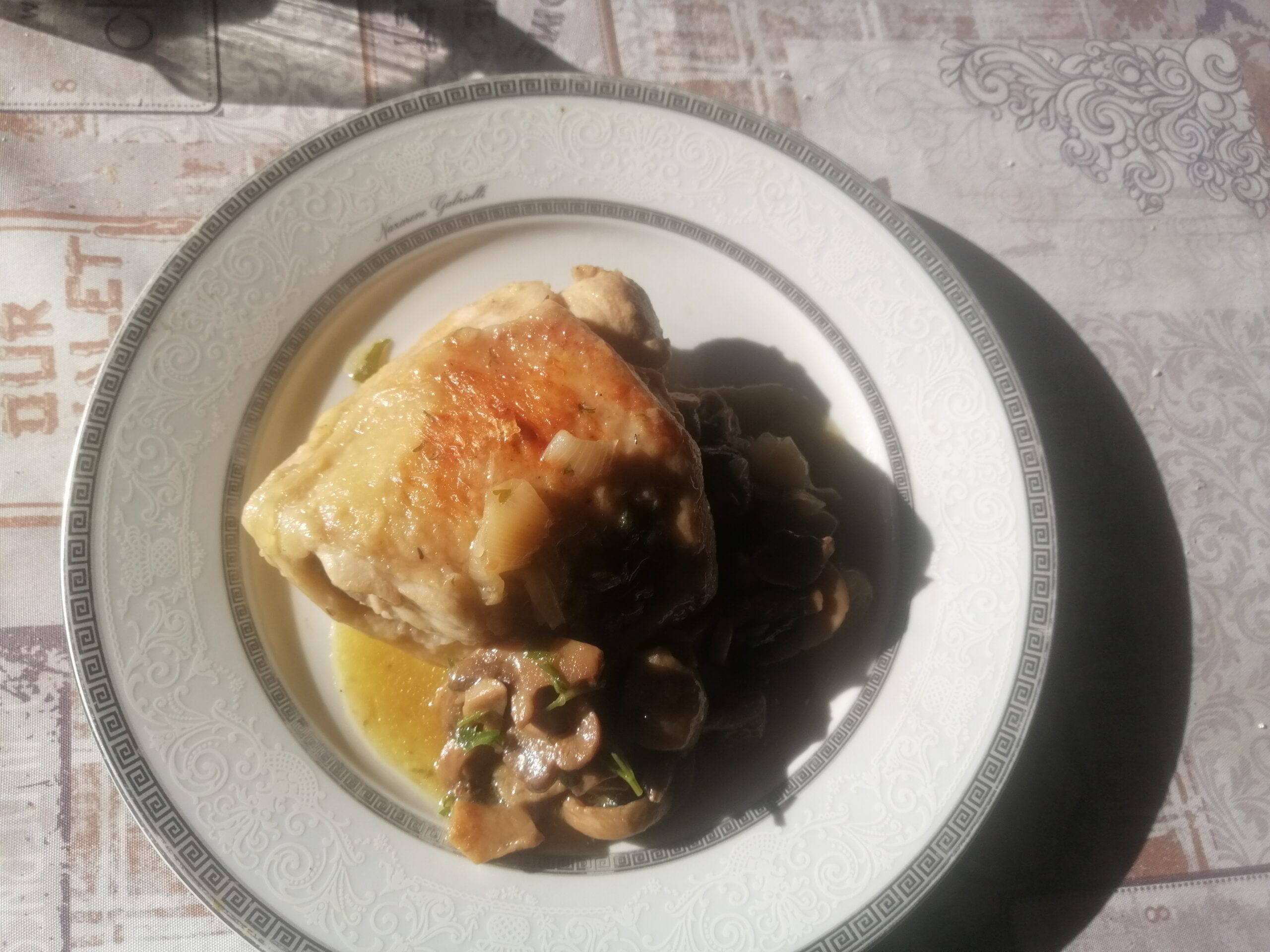 Pollo con i funghi