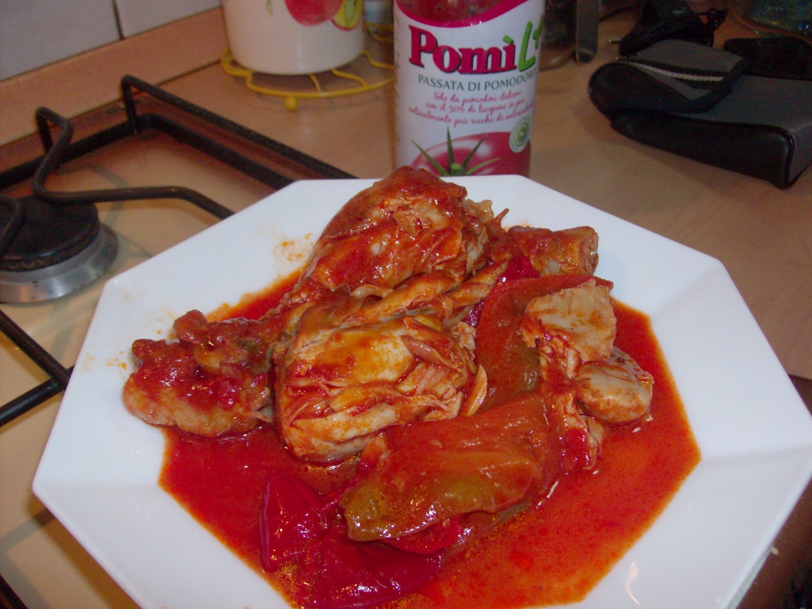 Pollo con i peperoni alla romana