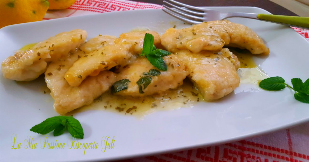 Pollo con limone e menta