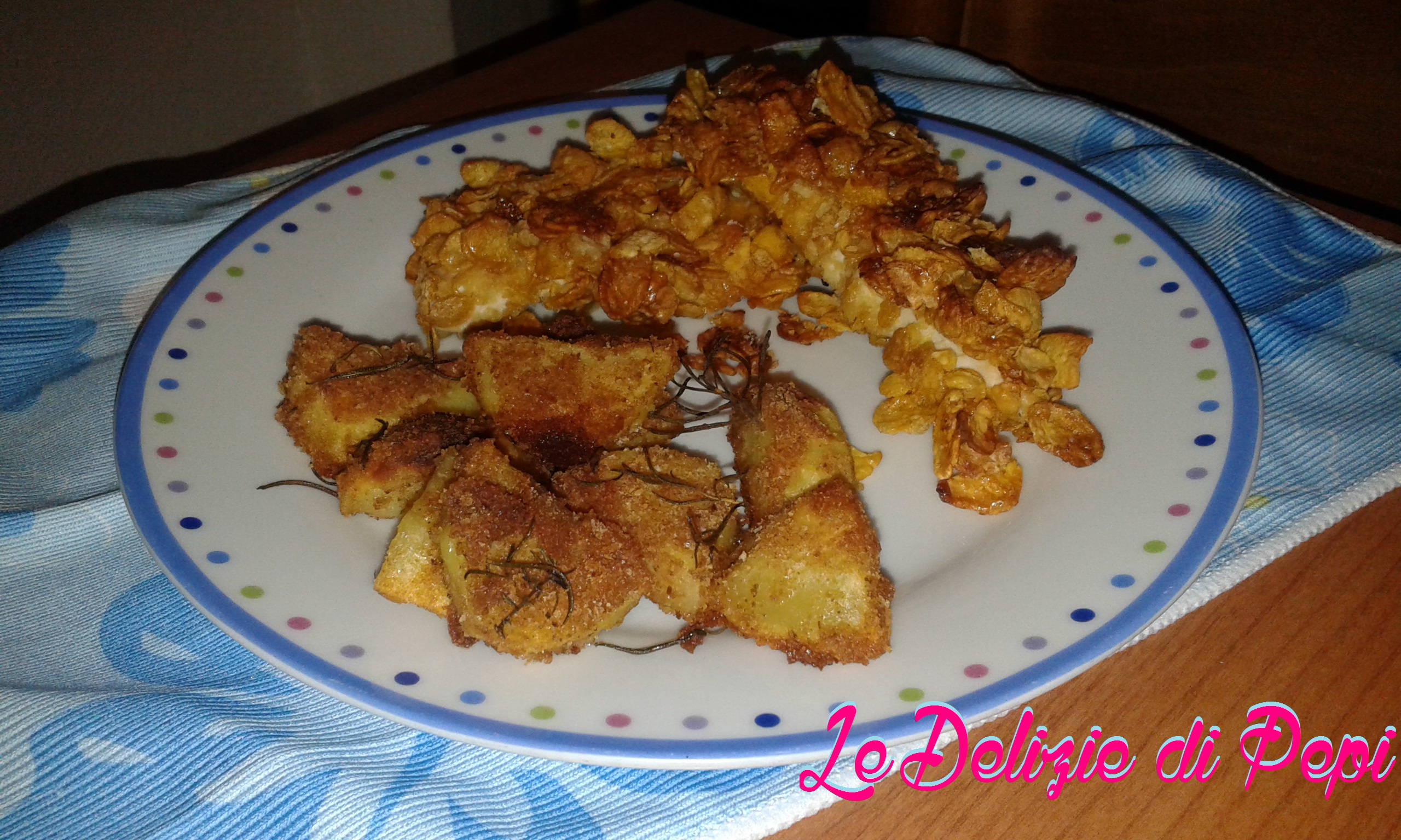 Pollo con panatura ai corn flakes