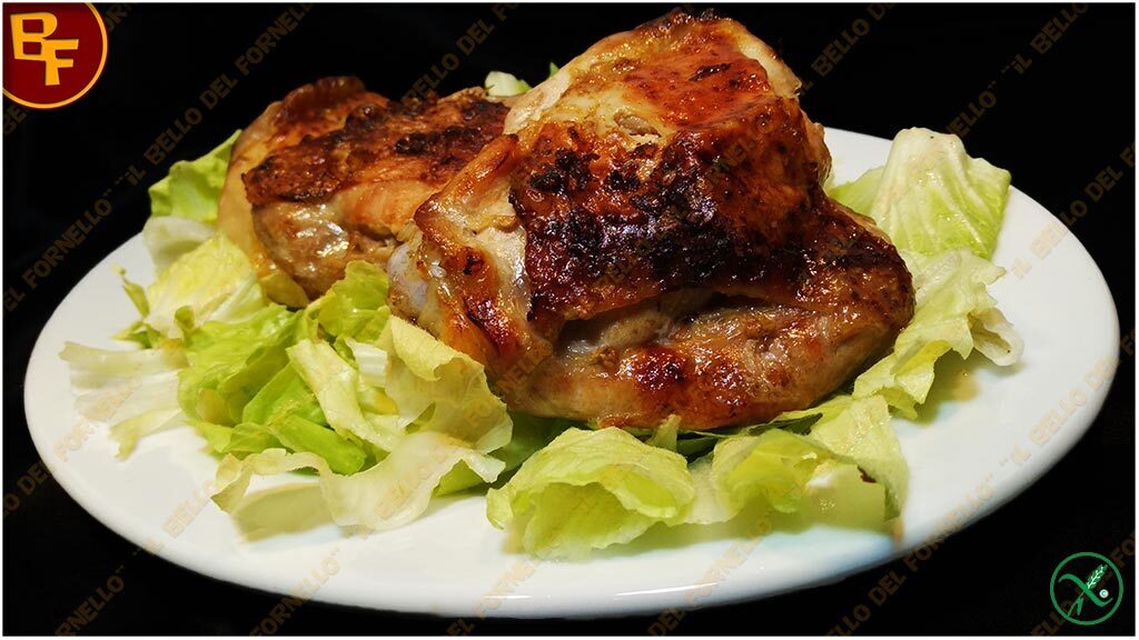 Pollo con patè di olive in friggitrice ad aria