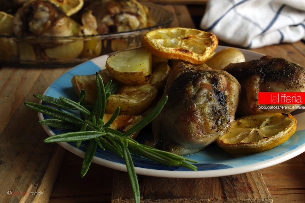 Pollo con zenzero e limone al forno