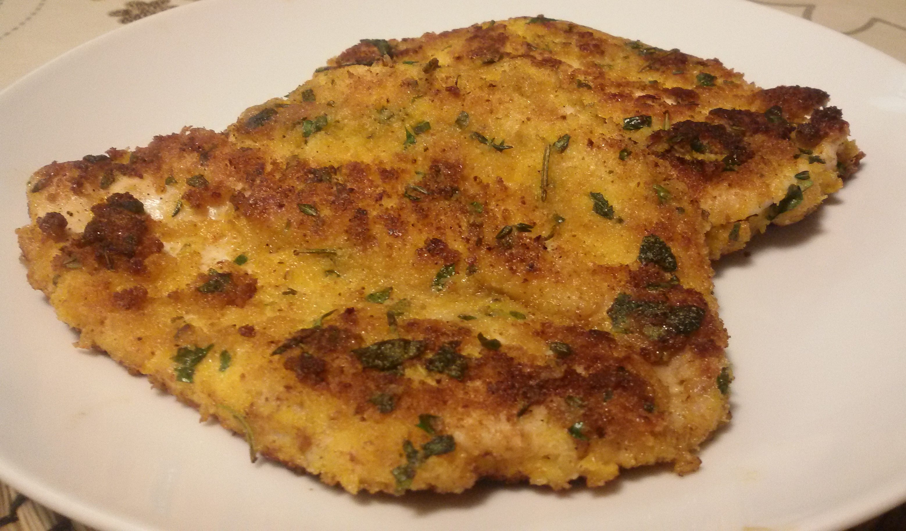 Pollo croccante elle erbe aromatiche